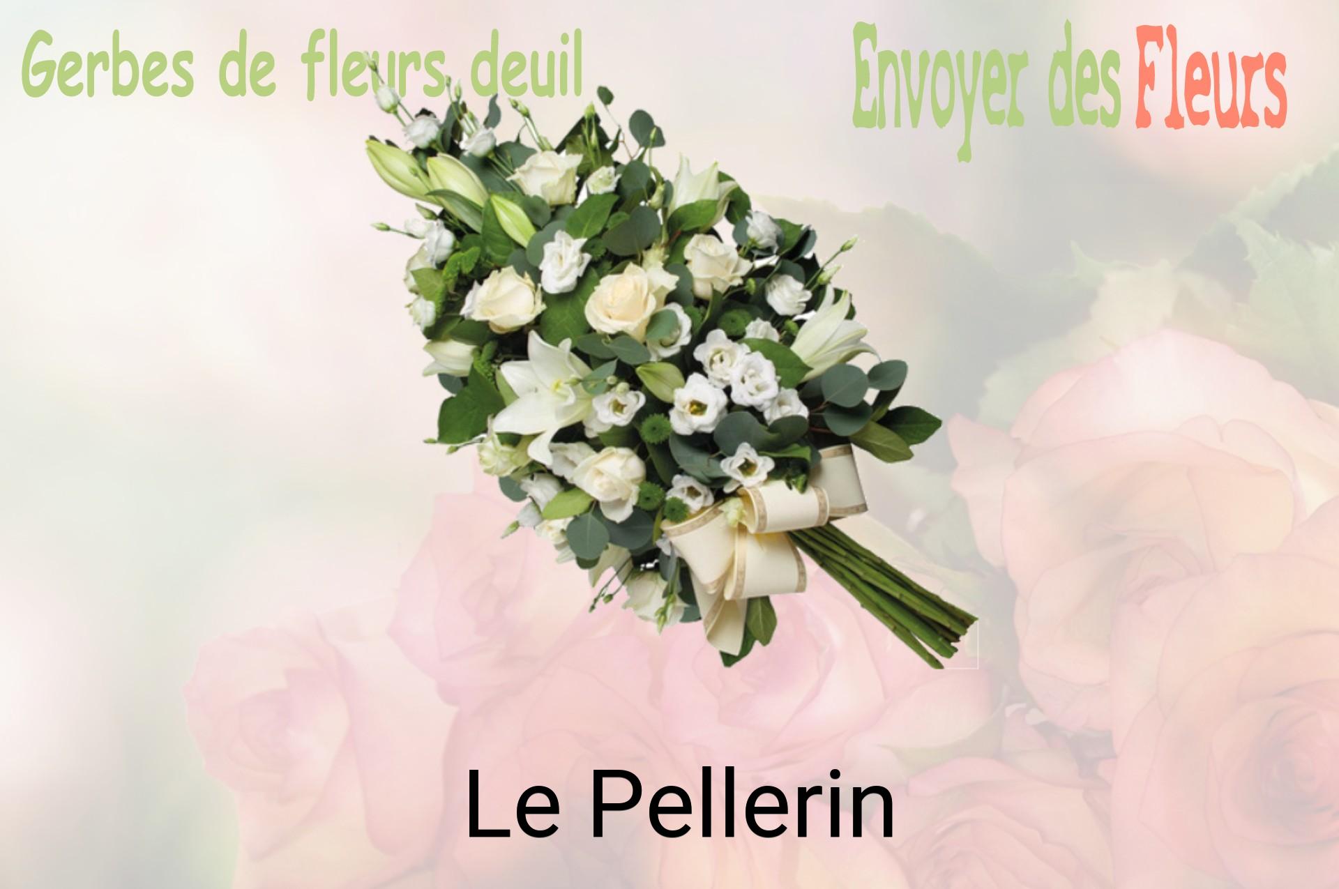 Gerbe de fleurs de deuil livrée à Le Pellerin